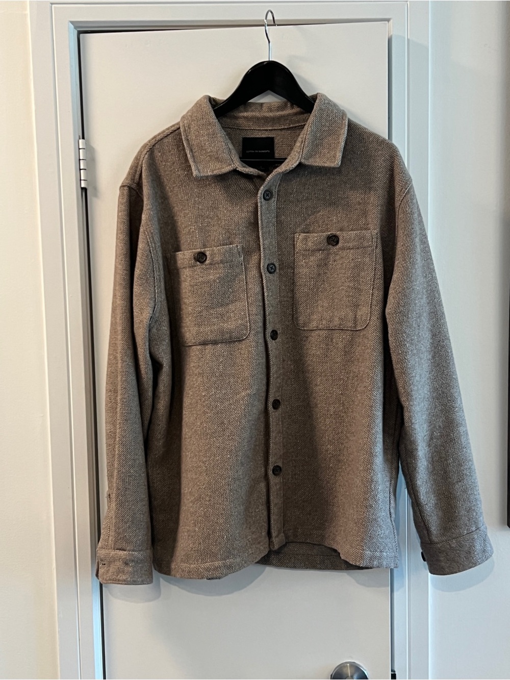Cotton On Taupe Button-Up Overshirt